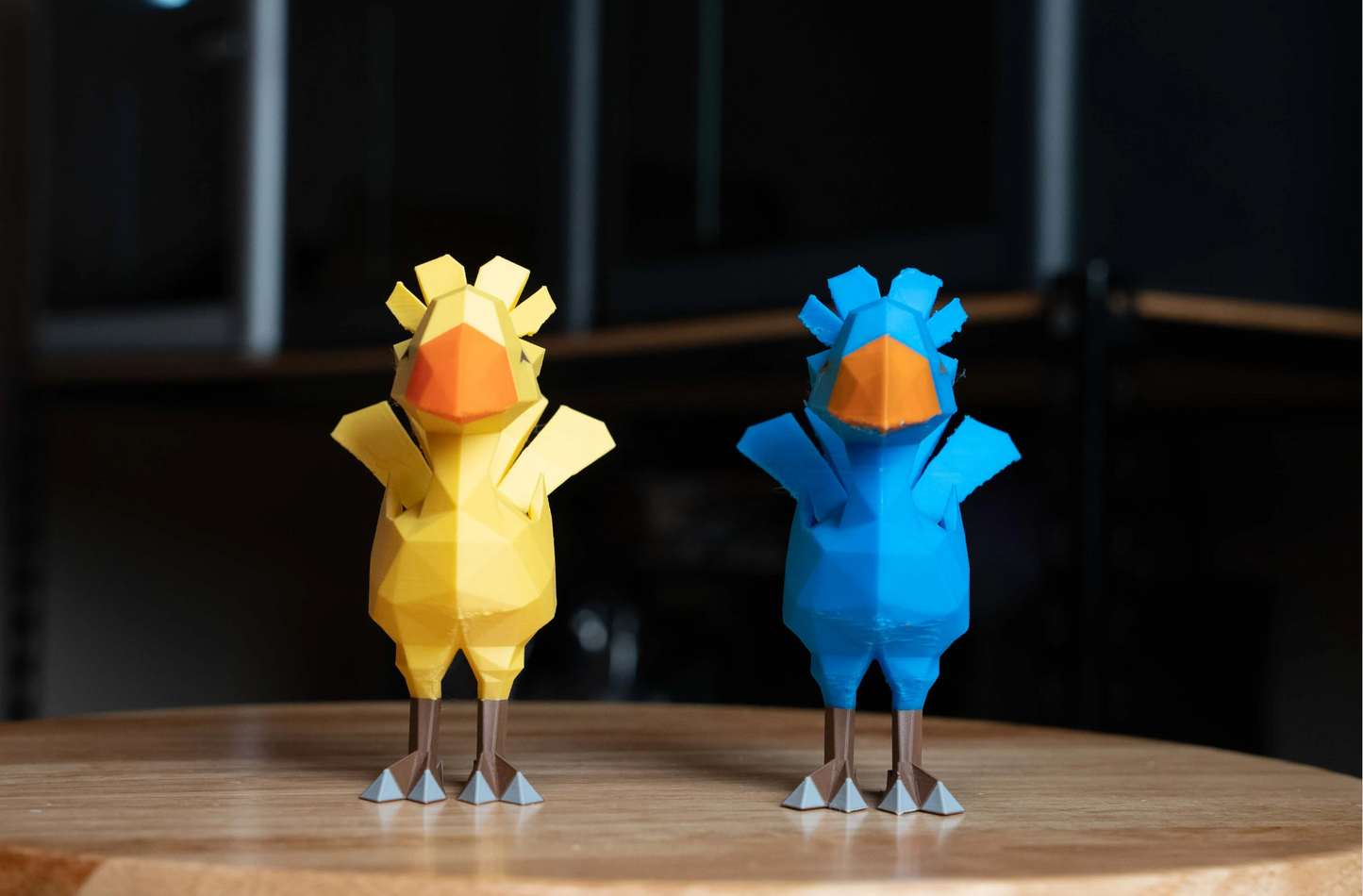 Final Fantasy 3D printed Lowpoly Chocobo